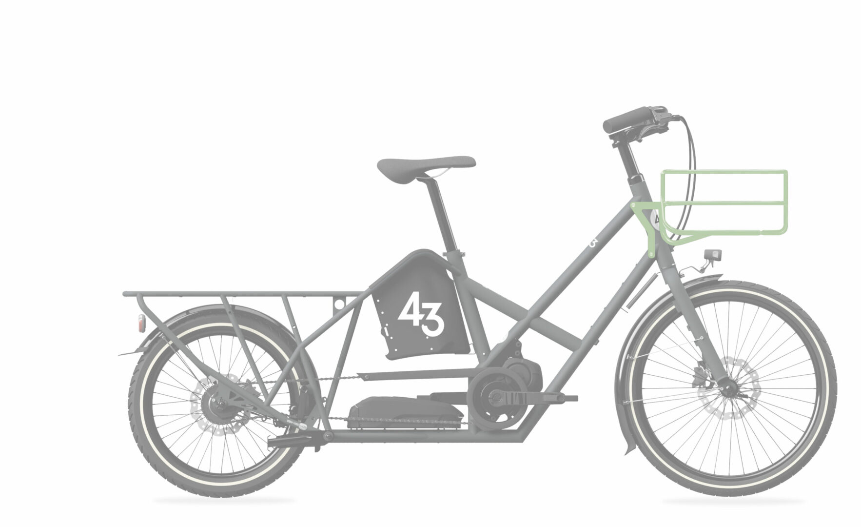 front basket bike43 long tail bike